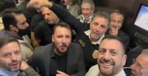  Chefe da polícia comemora prisão de Cupertino a aponta dedo no rosto