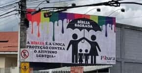 Igreja expõe outdoor com mensagem homofóbica no ES