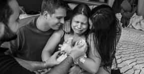 Trisal de Londrina dá a luz um menino que terá o nome dos três pais