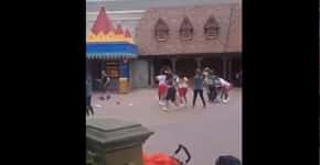 Vídeo de pancadaria generalizada em parque da Disney viraliza na web