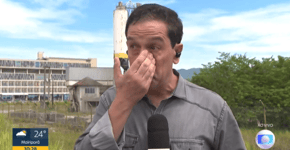 Repórter da Globo chora ao vivo ao relatar tragédia no litoral de SP