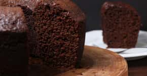 A melhor receita de bolo de chocolate low carb para comer sem culpa