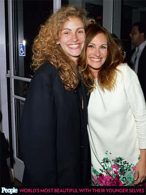 Julia Roberts em 1989 e 2013