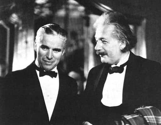 Charlie Chaplin e Albert Einstein 