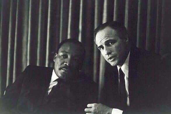 Martin Luther King e Marlon Brando 