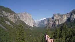 Heloisa Pais tirou foto na bela paisagem do Parque Yosemite, na Califórnia, Estados Unidos