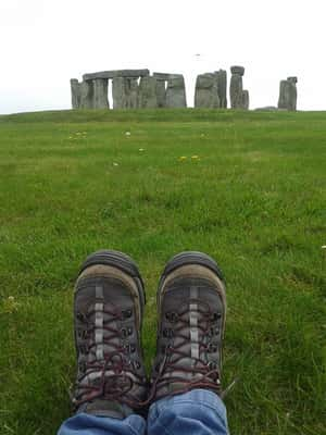 Vanessa Barreto clicou o Stonehenge