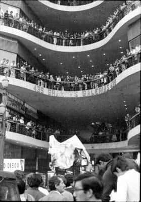 Manifestação de estudantes, anos 60 