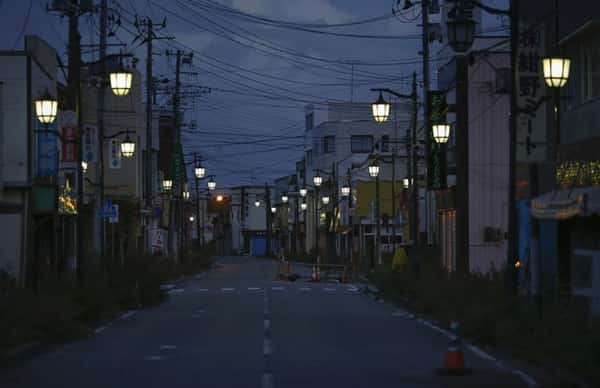 A cidade de Namie, encontra-se hoje dentro da zona de exclusão de Fukushima. [Japão]