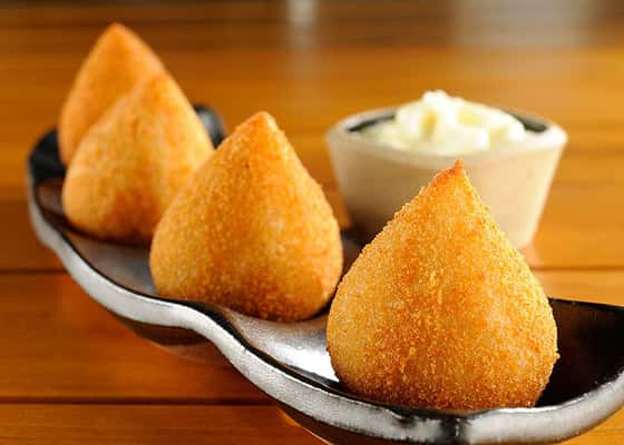 Coxinha de Camarão (R$ 12 a porção com quatro)