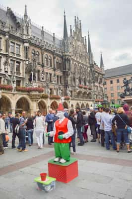 A praça Marienplatz 