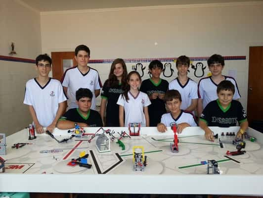 Os alunos integrantes da equipe