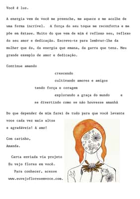 Projeto feminista promove troca de cartas entre as mulheres (Reprodução/Eu vejo flores em você)