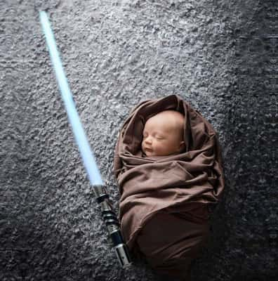 Pais vestem seus filhos de 'Star Wars'