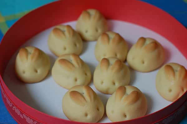 Doces japoneses: coelhinho feito de pão