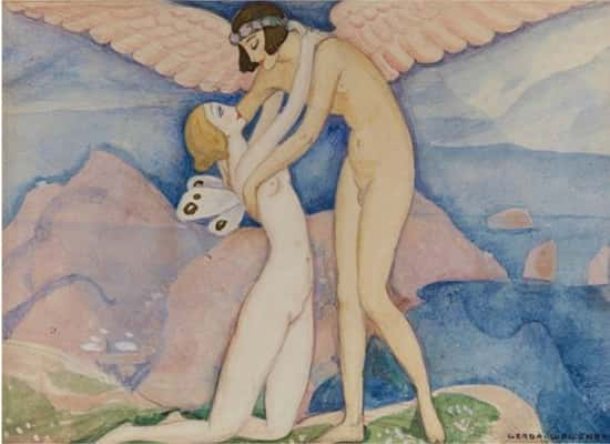 Gerda Wegener, retratada em 'A Garota Dinamarquesa', fez obras sobre o erotismo lésbico