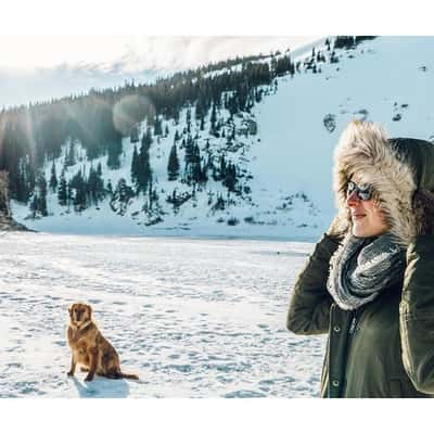 Cachorro acompanha seu dono em viagens para locais paradisíacos 