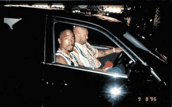 upac Shakur com seu gerente Suge Knight, antes de ser morto a tiros em 13 de setembro de 1996