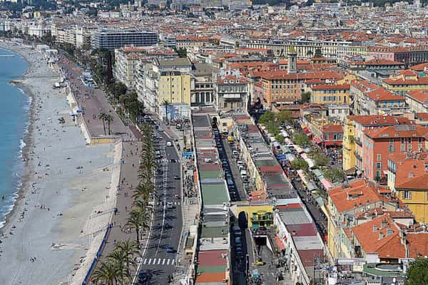 Vista panorâmica de Nice 