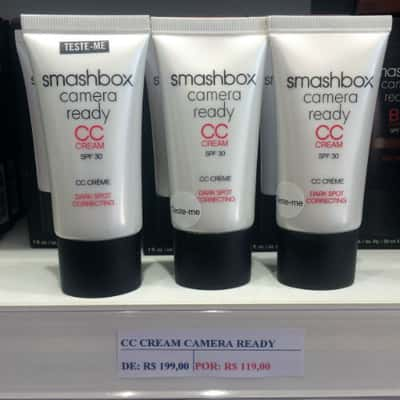 CC Cream Camera Ready Smashbox: de R$ 199 por R$ 119