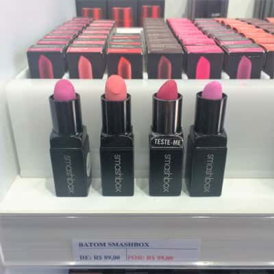 Batom Smashbox: de R$ 89 por R$ 59