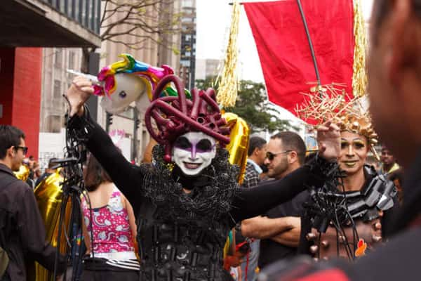 Parada LGBT na avenida Paulista 