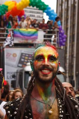 Parada LGBT na avenida Paulista 