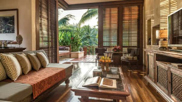 Quarto de uma das vilas do Four Seasons Resort Bali