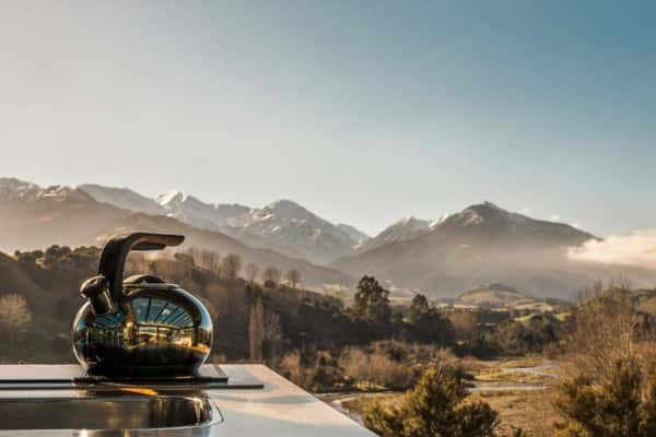 Cabine de vidro na Nova Zelândia