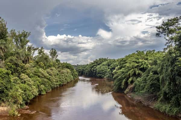 Rio com lama em Brumadinho