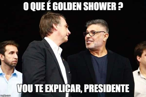 Chuva colorida de memes; sobre pergunta de Bolsonaro no Twitter o que significava golden shower