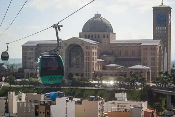 O Santuário Nacional de Nossa Senhora Aparecida, em Aparecida (SP), ficou em 3º lugar na lista dos destinos nacionais mais amados pelos brasileiros 