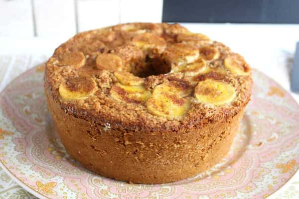 Bolo de banana com aveia sem trigo