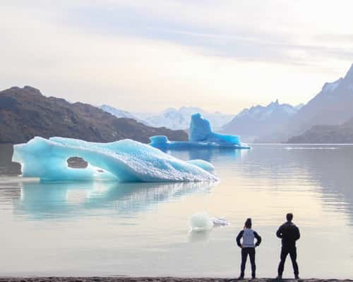 Lago Grey, em Torres del Paine, no Chile
