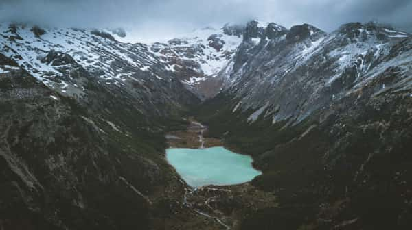 Laguna Esmeralda, em Ushuaia, na Patagônia argentina