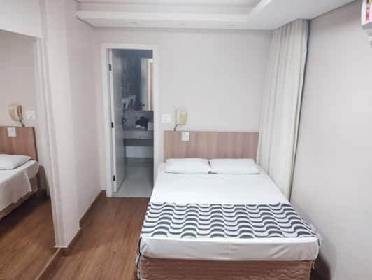 Quarto do Hotel Samba Belo Horizonte, que fica na região central da capital mineira