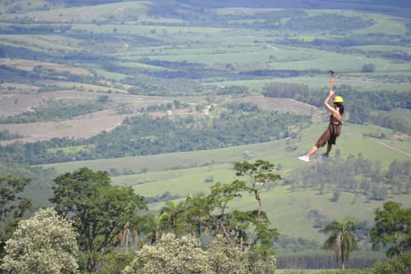 Rancho da Tirolesa oferece uma vista incrível