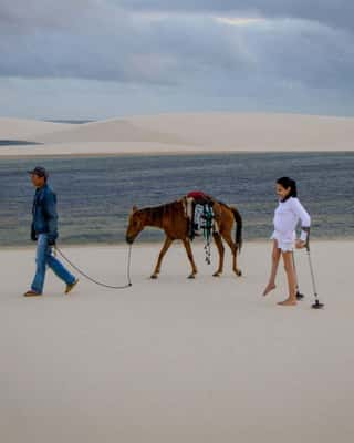 Jéssica caminhava em média de 13 km  por dia