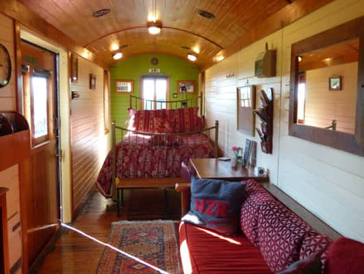 Interior do Hapuku Carriages Kaikōura