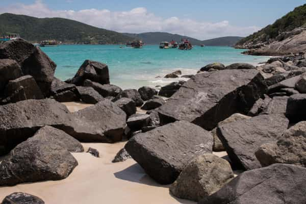 A bela praia do Farol, em Arraial do Cabo