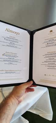 Menu do restaurante do MSC 