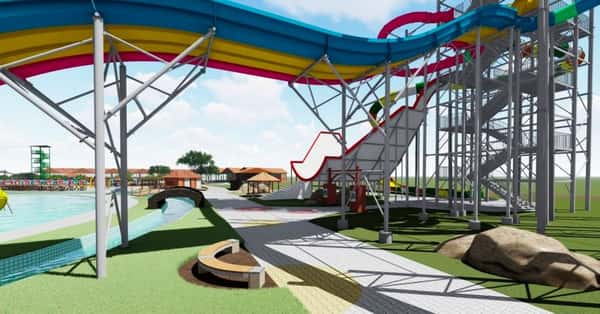 Ilustração mostra como será o Acqua Thermas Park, em Sorocaba (SP)