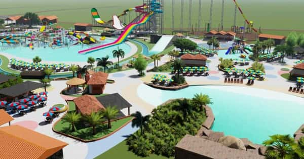 Ilustração mostra como será o Acqua Thermas Park, em Sorocaba (SP)