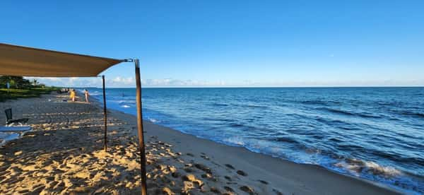 Praia quase que privativa do Área externa do Angatu Eco Resort & Spa