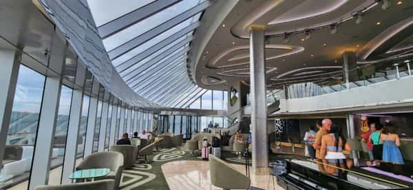 Lounge exclusivo do Yacht Club