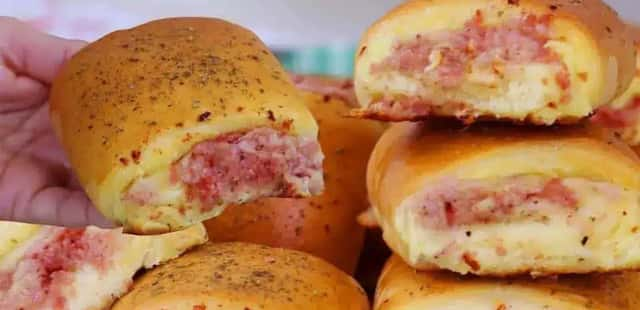 Enroladinho de presunto e queijo: perfeito para o lanche