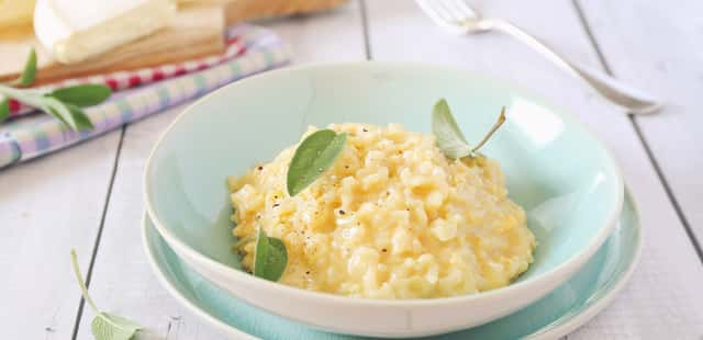 Risoto de alho-poró delicioso