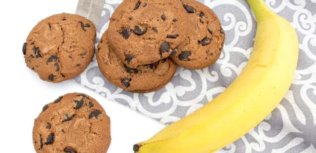 Cookie de banana nutritivo com apenas 5 ingredientes