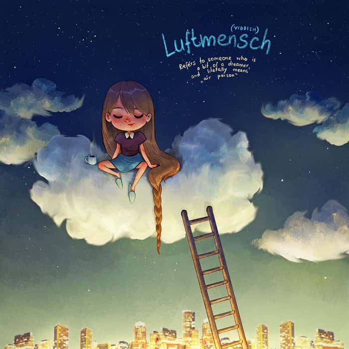 Luftmensch, ídiche: Alguém que é sonhador