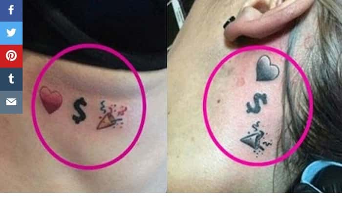 As tatuagens de emojis são algumas das novas tendências que inspiram desenhos (Imagem: Reprodução/Instagram) 